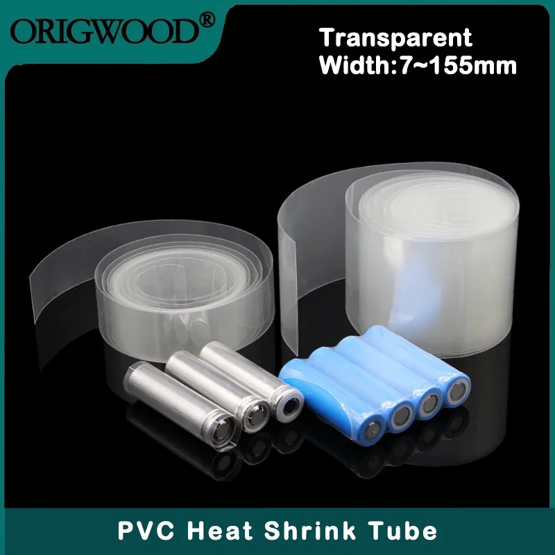 Shrink Sleeve Pvc - Tube thermorétractable Transparent en PVC, 7