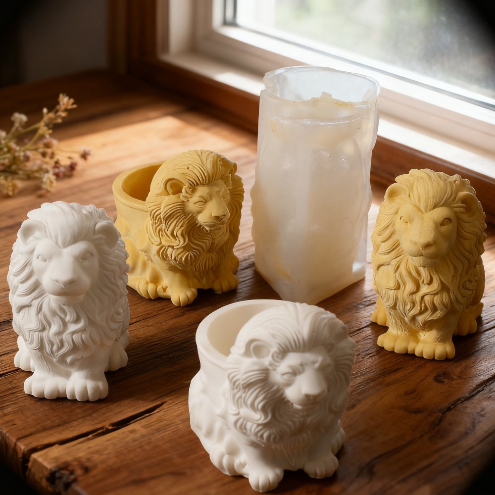 Candle Vessel Supplies - Moule en silicone Lion pour bougies