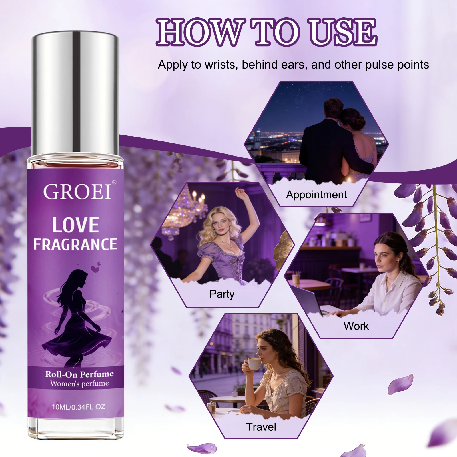 Parfum Roll-On GROEI pour Femm - Fragrance Oil 10Ml avis et prix